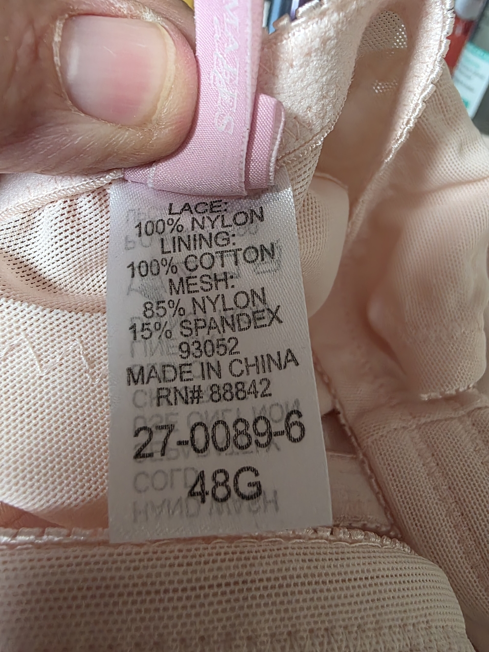 Light Pink Full Coverage Bra - Picture 4 of 8